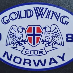 Klistremerke hvit lite